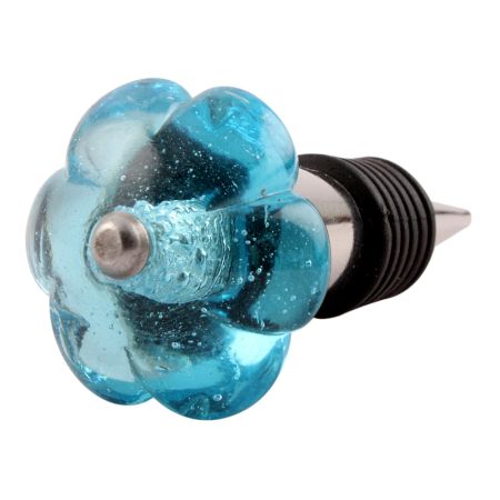 Turquoise Melon Glass Wine Stopper