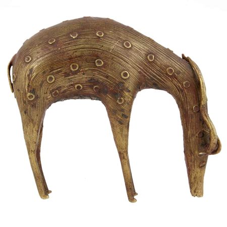 Vintage Brass Antelope