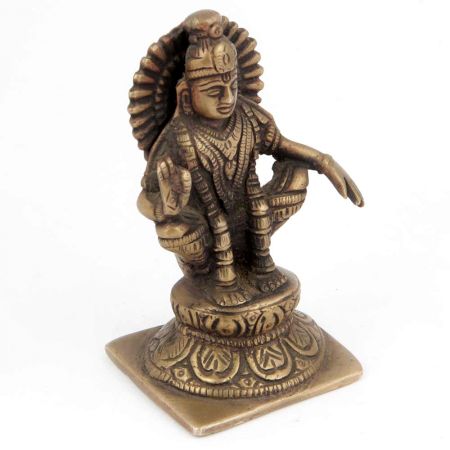 Brass Sitting God Statue