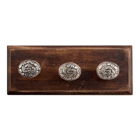 Oval Shape Aluminium Wooden Hooks