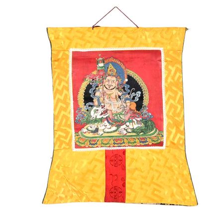 Jambala God Of Wealth Thangka Painting