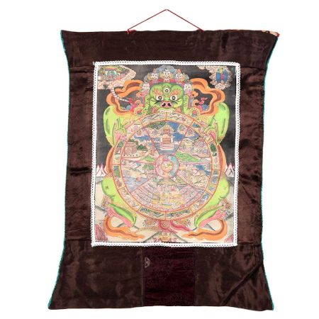 The Wheel Of Life Tibetan Thangkha Painting