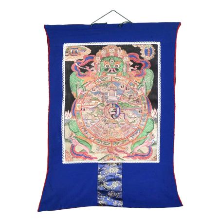 Tibetan Buddhism Wheel Of Life Thangka Hand Painted