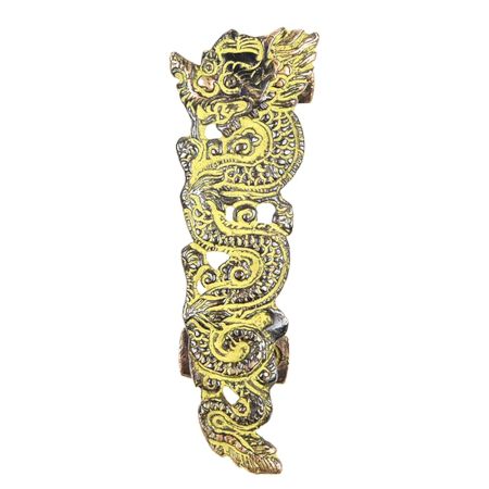 Patina Rich Dragon Brass Door Handle