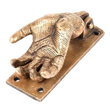 Brass Hand-Shaped Door Knocker