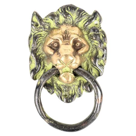 Lion Face Brass Door Knocker