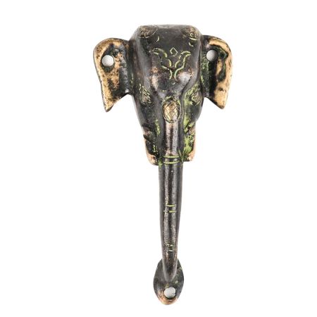 Black Brass Elephant Door Handles