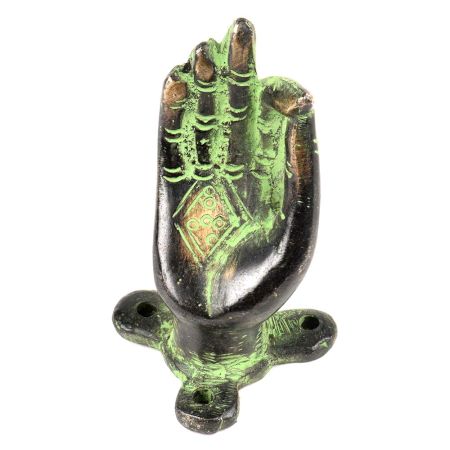 Yoga Mudra Brass Pulls Handle Patina