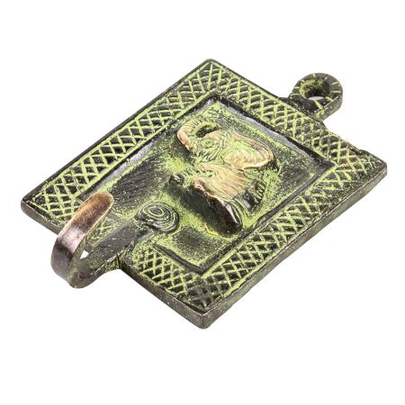 Framed Elephant Solid Brass Single Wall Hooks