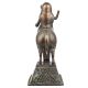 Brass Female Kachchi Ghodi Dance Statue