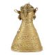 Brass Tribal Women Bust Statue with Hoop Earrings