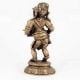 Brass Sculpture of Dancing Ganesh with Dholak