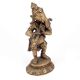 Brass Standing Ganesha Playing Flute Statue