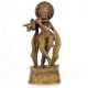 Brass Krishna Statue Standing Krishna Idol Playing the Flute