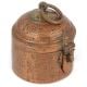 Vintage Copper Hut Shaped Storage Box