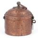 Vintage Copper Hut Shaped Storage Box