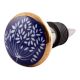 Purple Waxflower Flat Ceramic Wine Stopper