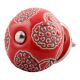 Red Marigold Etched Ceramic Dresser Knob Online