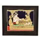 Tanjore Painting Radha Krishna with wooden frame