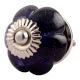 Navy Blue Melon Glass Cabinet  Knob Online