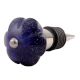 Navy Blue Melon Glass Wine Stopper