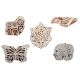 Set of 5 Piece New Mix Wooden Printing Block