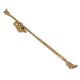 Hand Crafted Brass Hand Shape Back Scratcher Stick