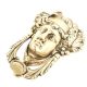 Vintage Brass Womans Head Door Knocker