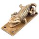 Golden Brass Crocodilr Door Knocker