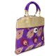 Purple Hand Bag - Peacock Feather with Zari