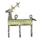 Brass Deer Three Hooks and Hanger