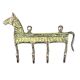 Vintage Style Brass Animal Horse Four Wall Hooks