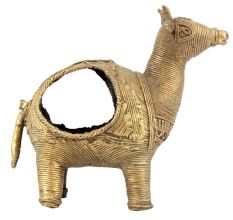 Brass Napkin Tissue Holder Goat Statue
