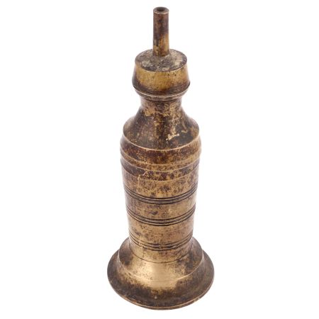 Vintage Long Brass Oil Lamp
