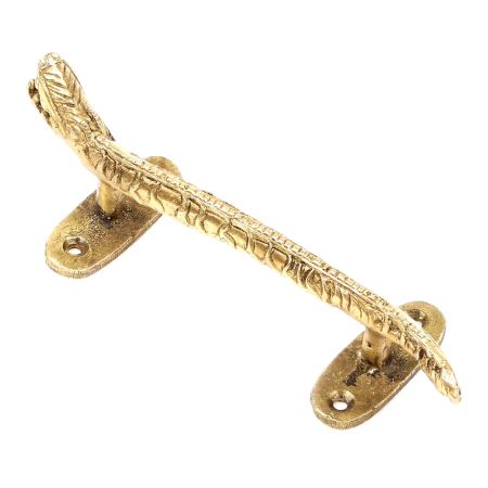 Golden Snake Figurine Door Handle
