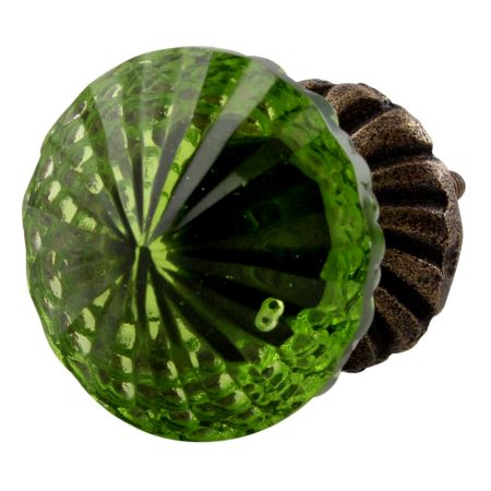 Olive Green Glass Dresser Knob Online