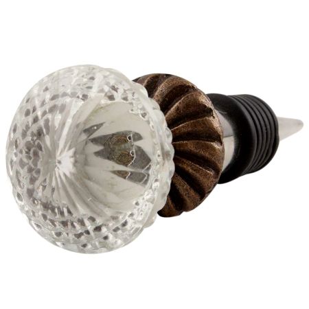 Clear Glass Wine Stopper
