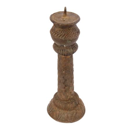 Rustic Handmade Brass Candlestick