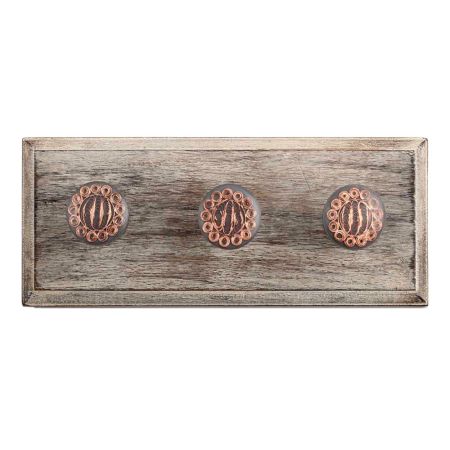 Copper Resin Drawer Wooden Hooks