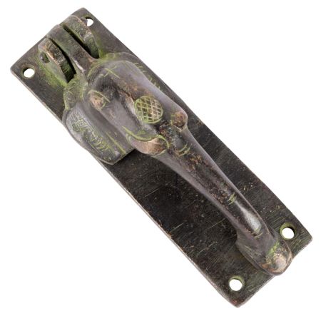 Patina Brass Elephant Door Knocker