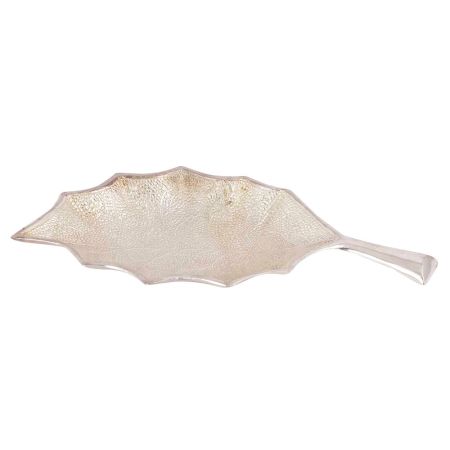 Silver Plated Leaf Design Utility Tray