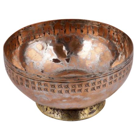Carved Copper Bowl