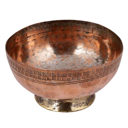 Hand Carved Copper Bowl