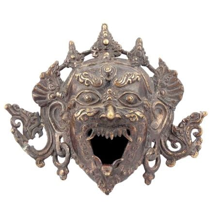 Bronze HandcraftedÂ Dragon Mask