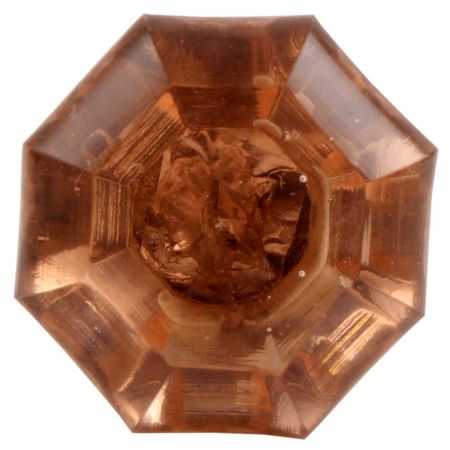 Pink Octagon Shape Glass Wine Stopper