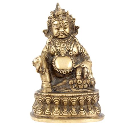 Brass God of Wealth Kuber Statue