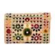 Beige Colorful Traditional Clutch