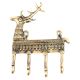 Brass Wild Reindeer Brass Wall 5 Hooks