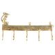 Brass Elongated Camel 5 Wall Hooks