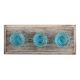 Royal Blue Big Daisy Glass Wooden Hooks